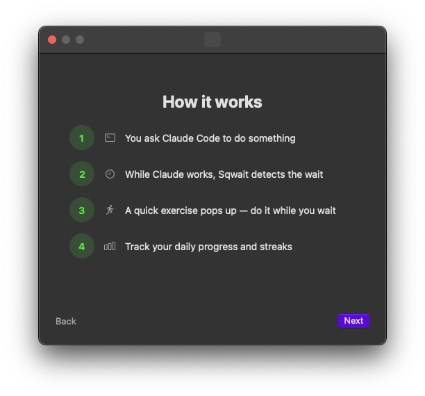 Sqwait detecting Claude Code activity